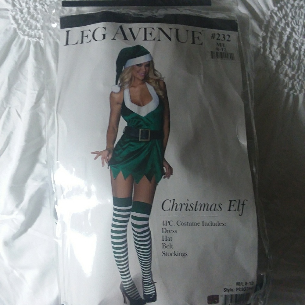 Leg Avenue Christmas Elf Halloween Custume